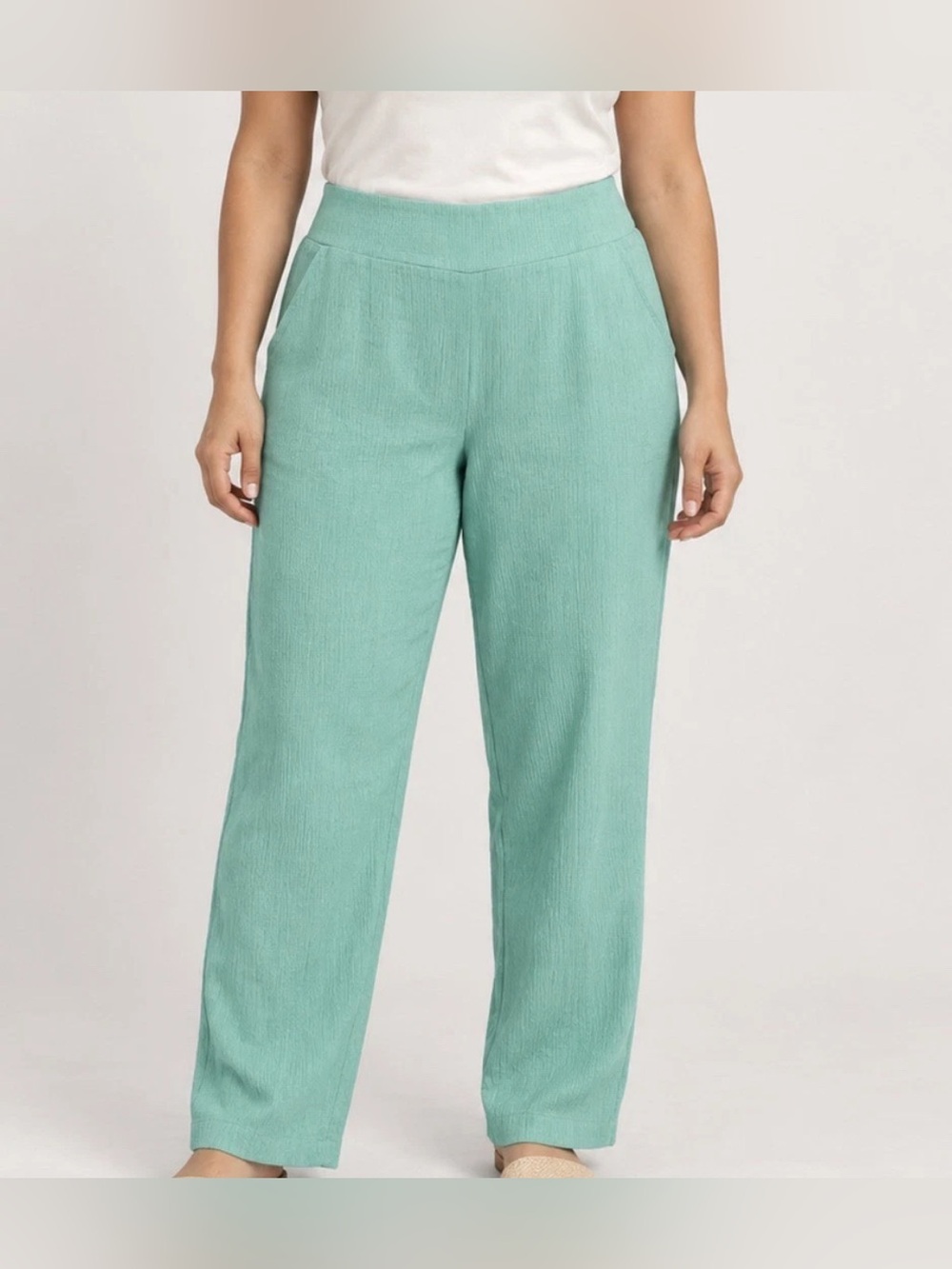 Brandis Dress Out Loud Crinkle Pants Mint Julep MP A689783